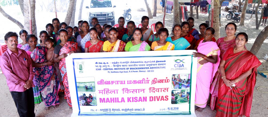ICAR-CIBA celebrated Mahila Kisan Divas with Irula Tribal Women at Karathittu Village, Kancheepuram district of Tamil Nadu