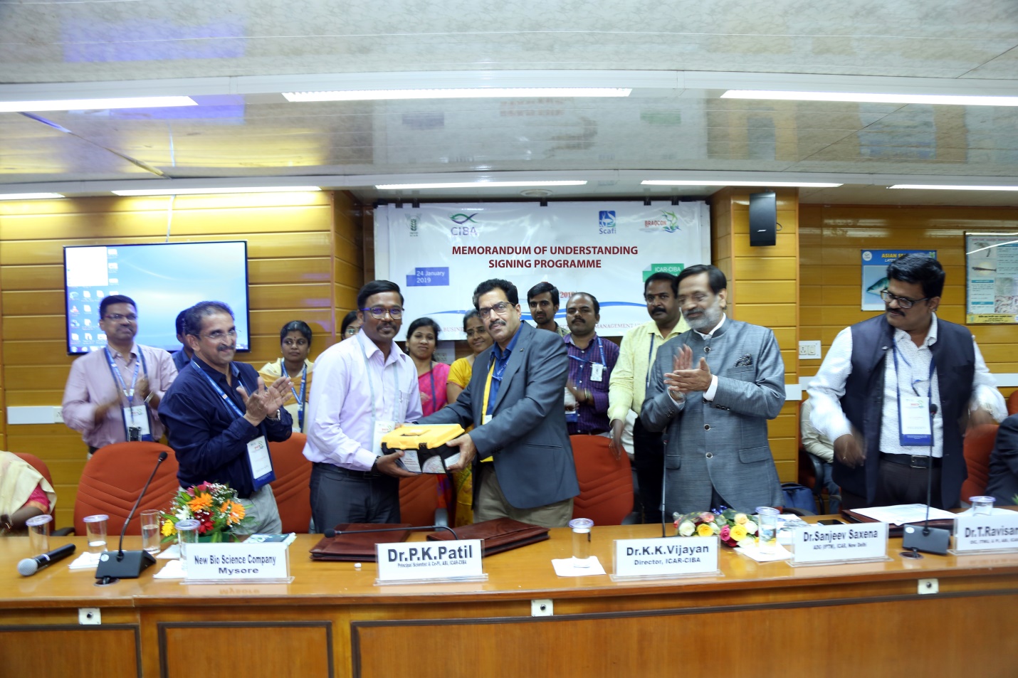 ICAR-CIBA Signed MOU With New Bio Science Co., Mysore, Karnataka For The Transfer Of Multiparameter water analysis kit