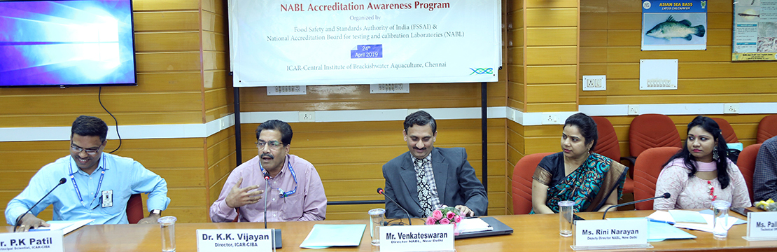 nabl-accreditation-awareness-program-conducted-at-icar-ciba-in-collaboration-with-food-safety-standards-authority-of-india-fssai-on-24th-april-2019