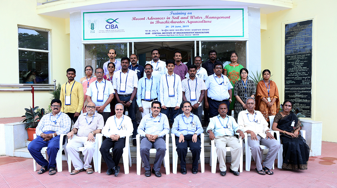 ICAR-CIBA conducted Training programme on ‘Recent advances in soil and water management in brackishwater aquaculture’