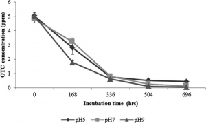 Effect of abiotic factors on the degradation of oxytetracycline in water