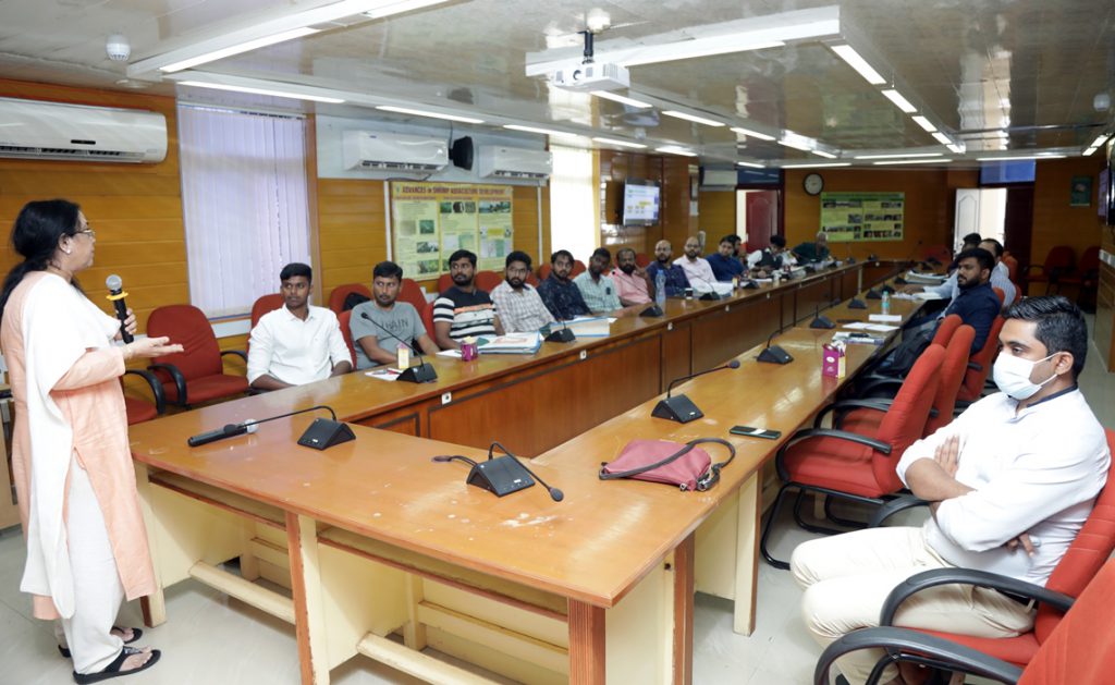 ICAR-CIBA conducted hands on training on “Shrimp and mud crab aquaculture: A practical exposure” during 21st-25th June, 2022