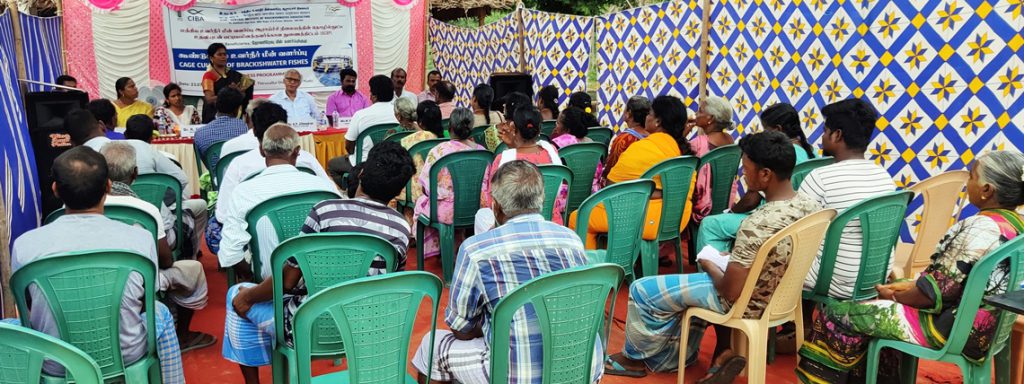 ICAR-CIBA conducted Fishers’ interaction cum demonstration programme as part of the National campaign on ‘Non-Conventional Aquaculture Systems’
